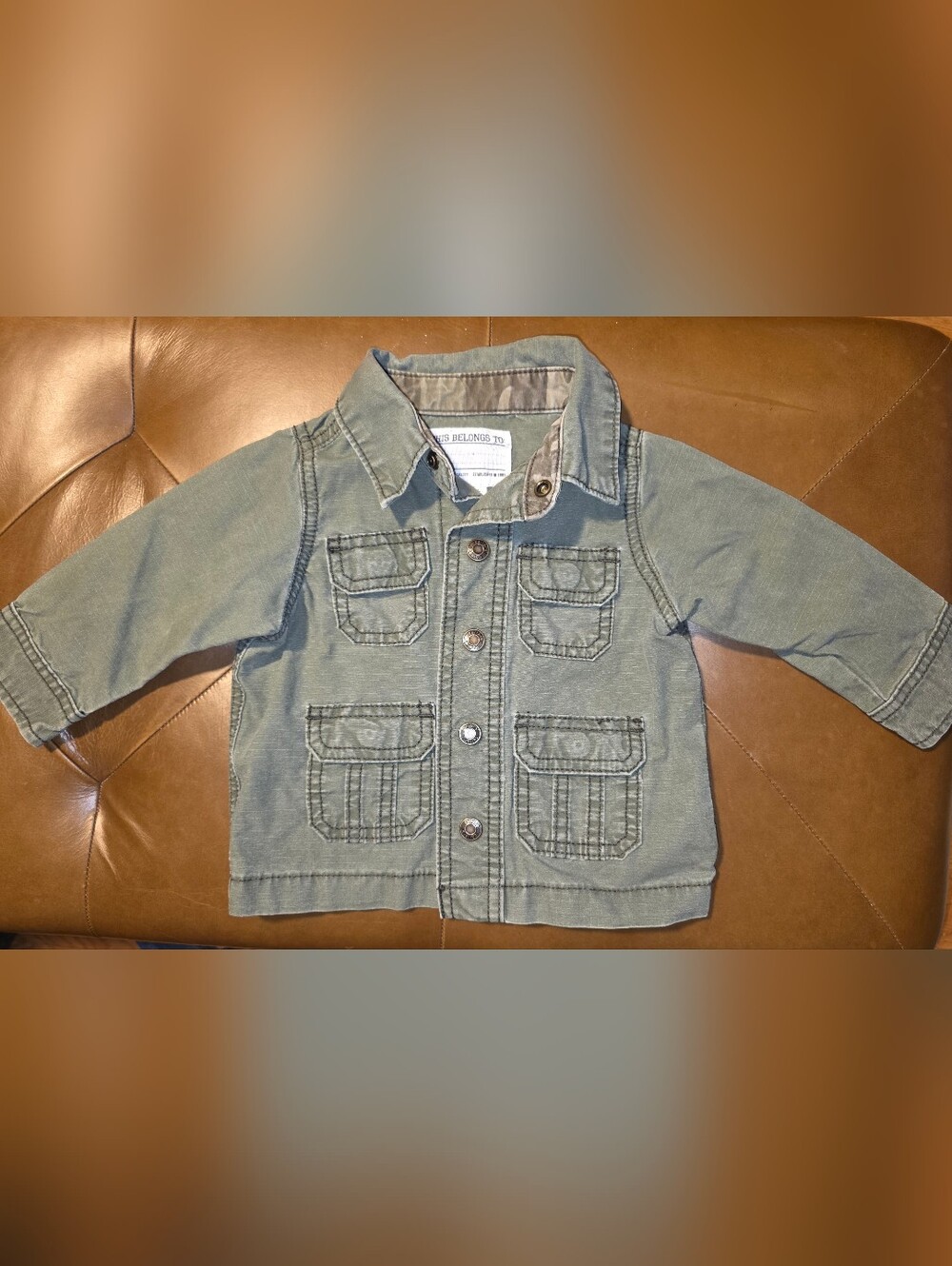 Carter's Olive Green Button-Front Jacket